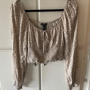 Floral Smocked Crop Top